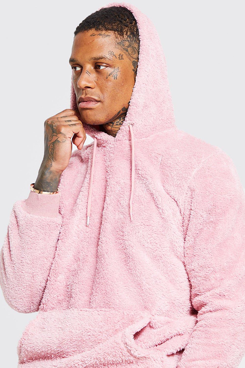 Pink borg sale hoodie